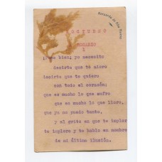 ANTARTIDA ARGENTINA 1902 TARJETA POSTAL ISLA DE AÑO NUEVO TIERRA DEL FUEGO CONFECCIONADA CON ALGAS, HUBO ALLI VARIAS EXPEDICIONES CIENTIFICAS FECHA TENTATIVA